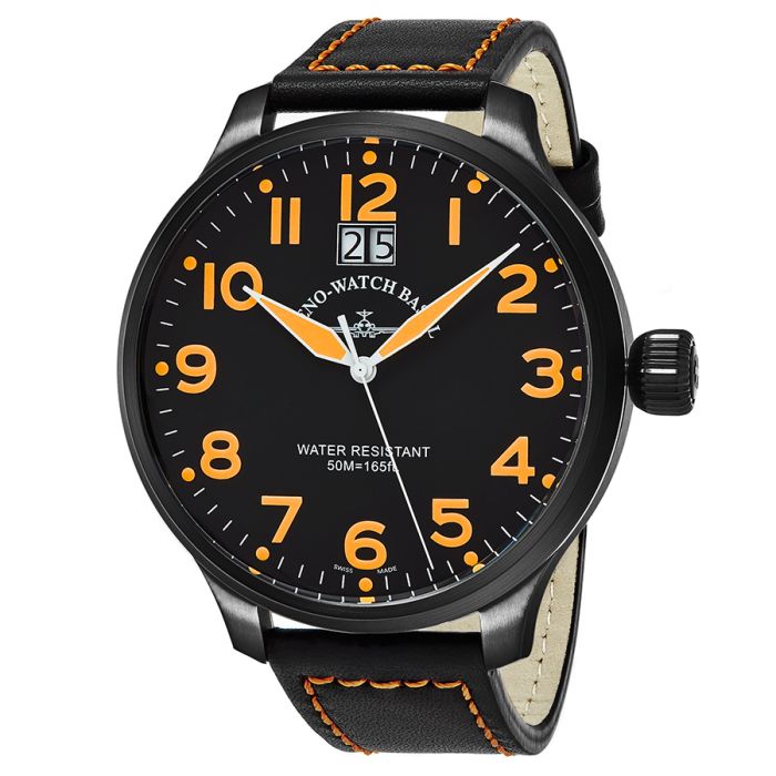 Zeno Super Oversized SOS  Big Date  Men's Watch 6221-7003-BKA15