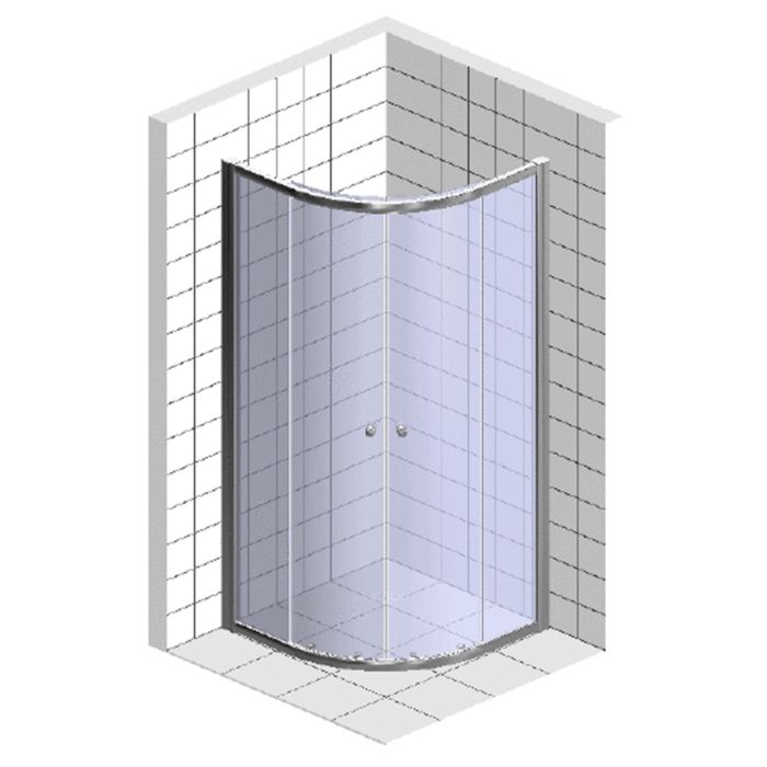 Ravak Shower Corner SKCP4-90 White + Glass Transparent (3117O102Z1)