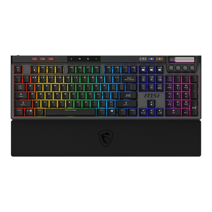 MSI STRIKE PRO Wireless Gaming Keyboard US Black (STRIKE PRO W SILENT US)