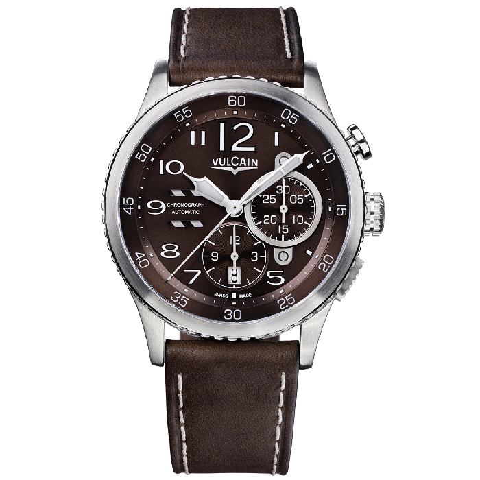 Vulcain Aviator Instrument Chronograph Men's Watch 590163A47.BFC008