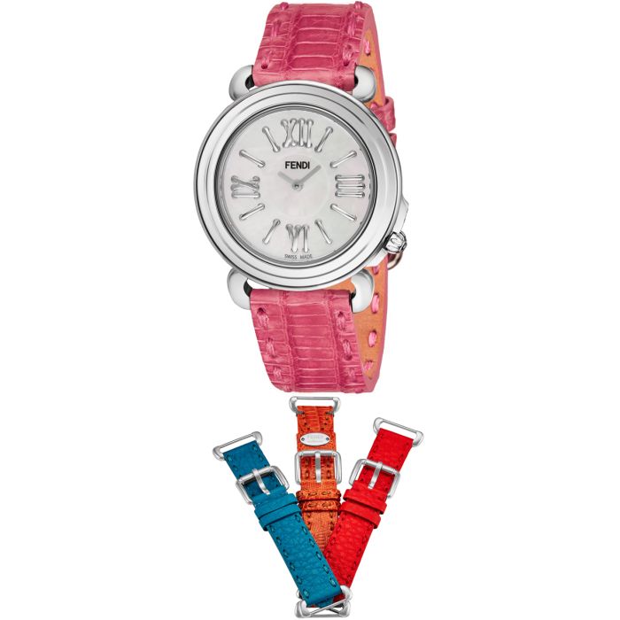 Fendi Selleria 3 Additional Straps Set With Ladies Watch F8010345H0-SET4