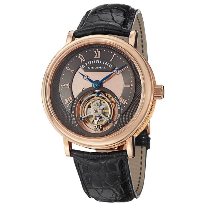 Stuhrling Tourbillon Circular  Men's Watch 502.334XK54