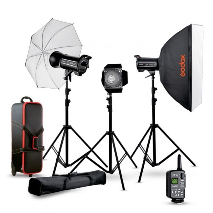 Godox QTII Flash Kit 2 (2xQT400IIM + 1xQT600IIM)