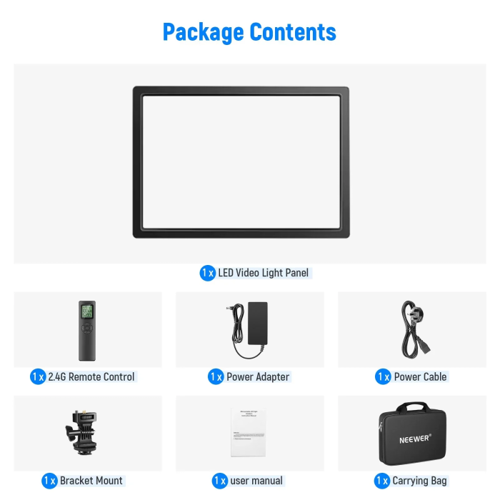 Neewer NL-288ARC 45 Watt Bi-Color LED Light Panel with Remote Control