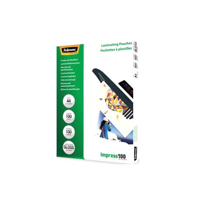 Fellowes Laminator Pouch Glossy A4 100pcs (5351111)
