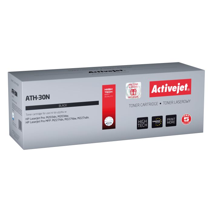 Activejet ATH-30N toner for HP printer HP 30A CF230A replacement Supreme 1600 pages black