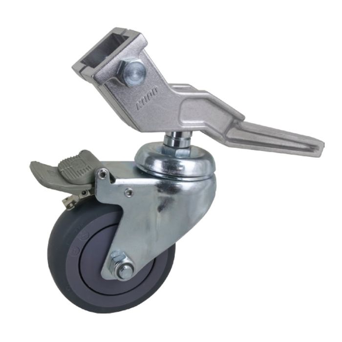 Kupo KC-100G 100mm Caster with Brake 30mm Square Adapter Set of Three