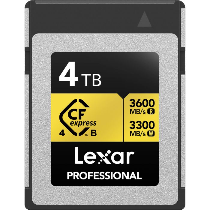 Lexar CFexpress 4.0 Pro Gold R3600/W3300 4TB (LCXEXPR004T-RNENG) Lexar CFexpress 4.0 Pro Gold R3600/W3300 4TB (LCXEXPR004T-RNENG)