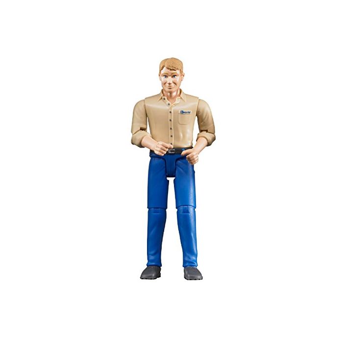 Bruder Light Skin Man with Blue Jeans Figure (60006)