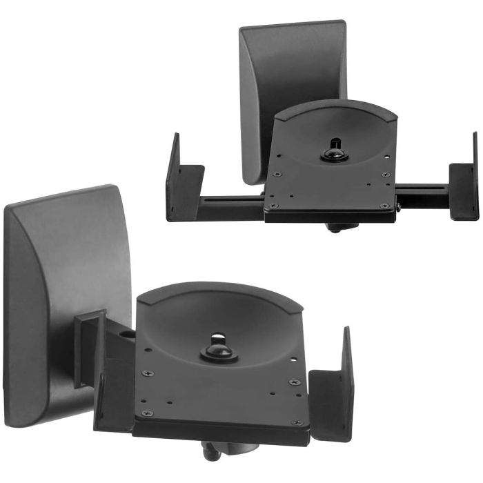 Suptek Dual Side Clamping Bookcase Speaker Bracket Wall Mount, holds up to 30kg each (SPM201XL) Suptek Dual Side Clamping Bookcase Speaker Bracket Wall Mount, holds up to 30kg each (SPM201XL)