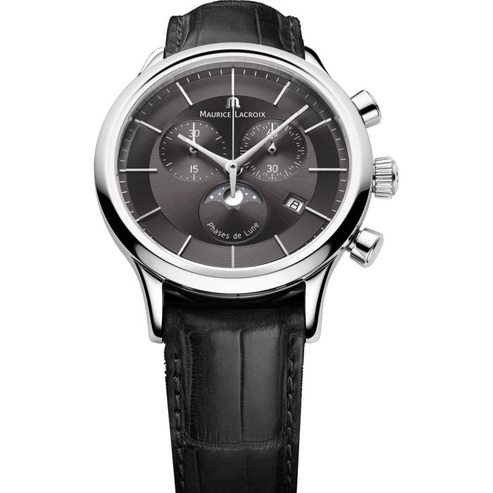 Maurice Lacroix Les Classiques Phase de Lune Chronograph Men's Watch LC1148-SS001-331 Maurice Lacroix Les Classiques Phase de Lune Chronograph Men's Watch LC1148-SS001-331
