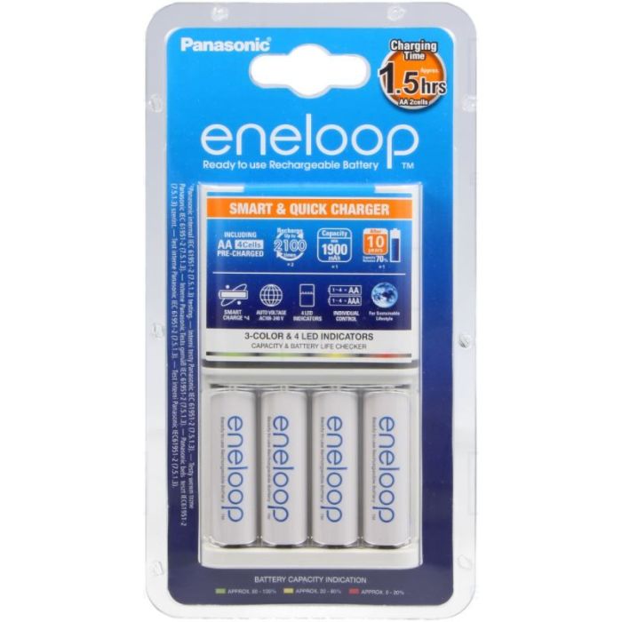 Panasonic Eneloop Smart-Quick Charger 4xAA 1900 mAh (K-KJ55MCC40E)