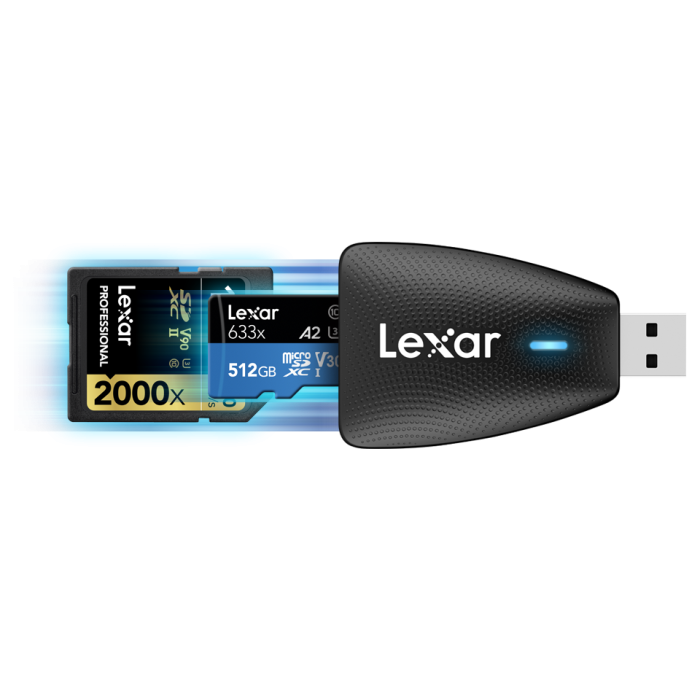 Lexar Multi-Card 2-in-1 USB 3.1 SD/microSD Reader