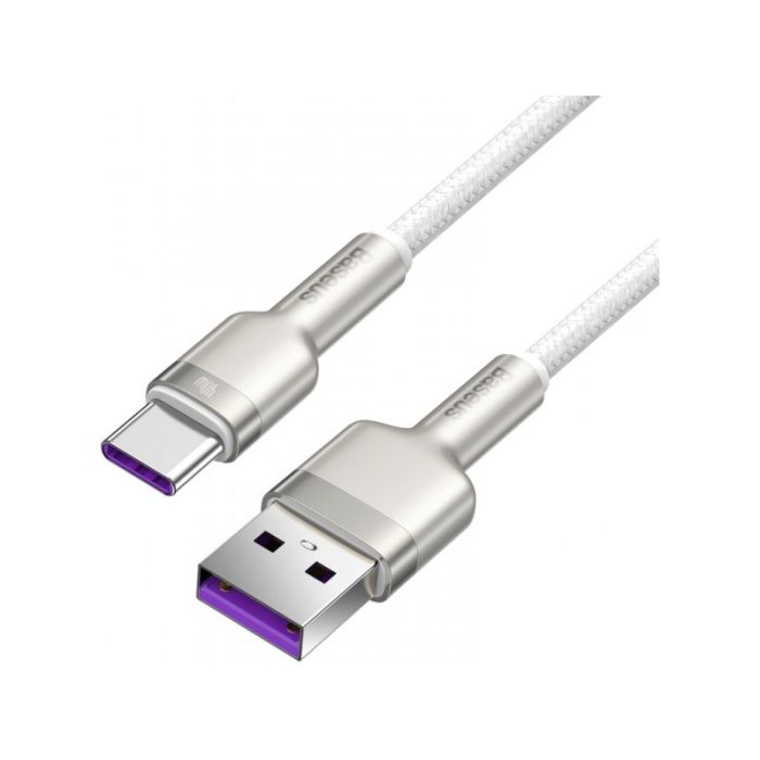 Baseus Cafule USB A-USB C 2m USB 2.0 White (CATJK-B02)