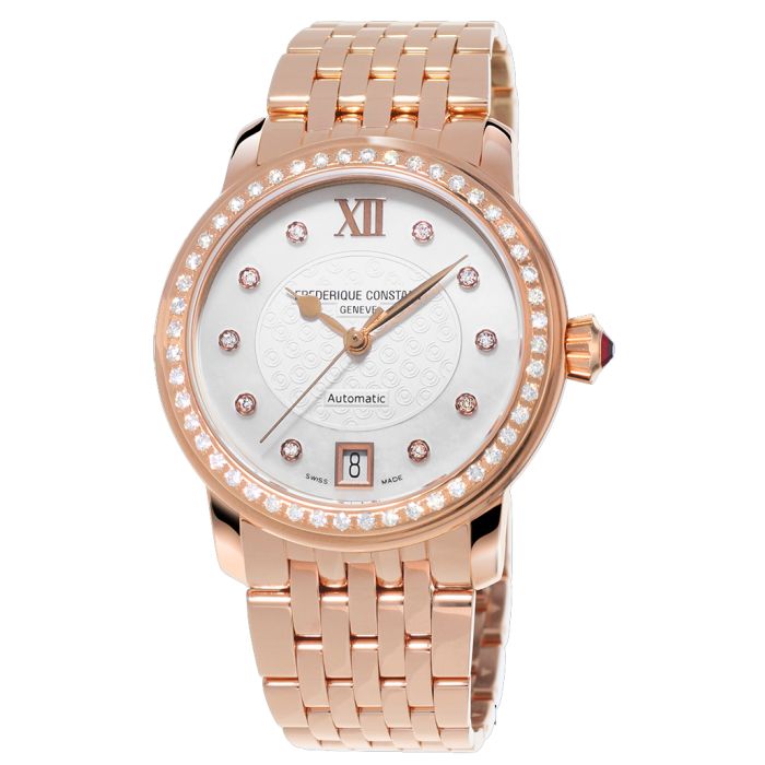 Frederique Constant Slimline Moonphase Ladies Watch FC-303WHF2PD4B3