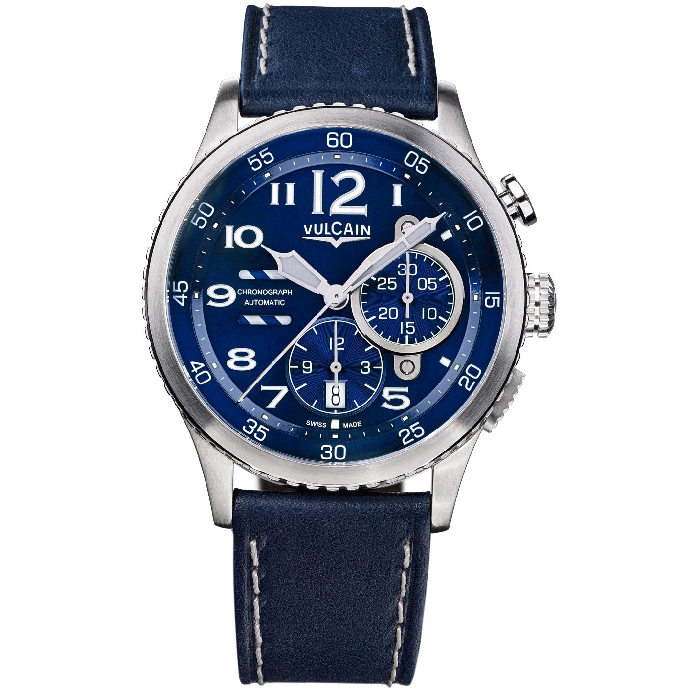 Vulcain Aviator Instrument Chronograph Men's Watch 590163A37.BFC010