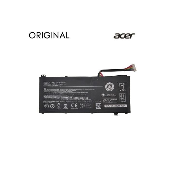 Extra Digital Notebook Battery ACER AC14A8L, 4465mAh, Original 9990000410613