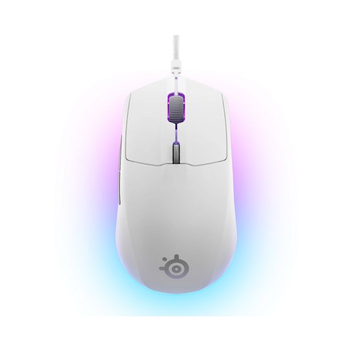 SteelSeries Rival 3 Gen 2 White Wired Optical Mouse | 8500 DPI