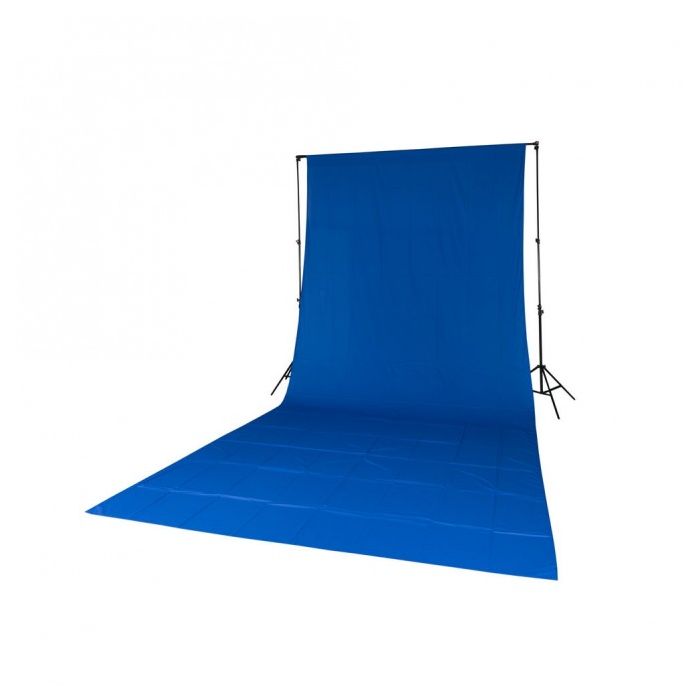 Quadralite Solid Muslin Backdrop Cotton 2.85x6m Blue
