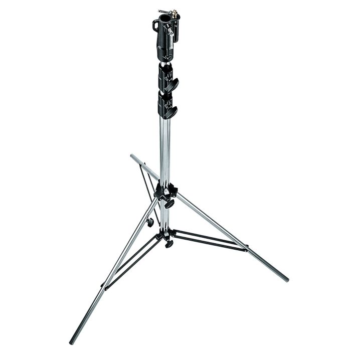Manfrotto 10.9' Chrome Plated Steel Heavy Duty Stand With Leveling Leg (126CSU)