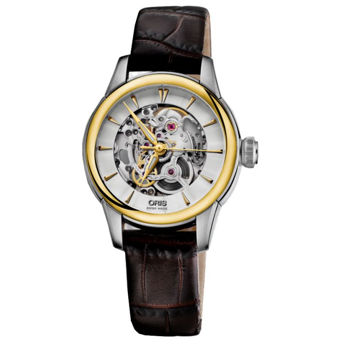 Oris Artelier Skeleton Ladies Watch 56076874351LS70