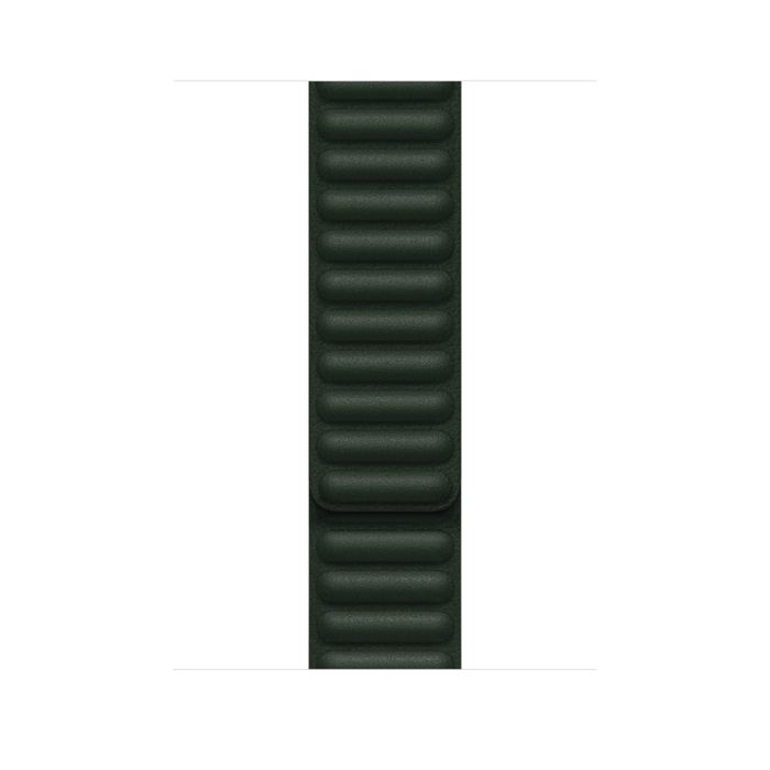 Apple 45mm Sequoia Green Leather Link - M/L ML803ZM/A