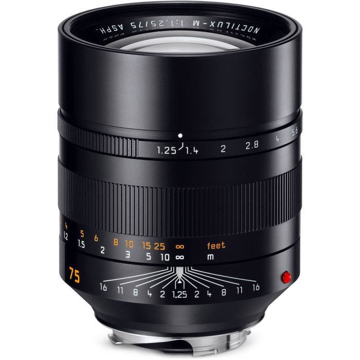 Leica Noctilux-M 75mm f/1.25 ASPH Black (11676) Leica Noctilux-M 75mm f/1.25 ASPH Black (11676)