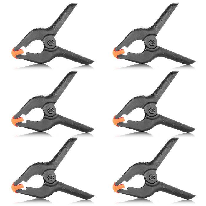 Neewer 6-Pack Set Heavy Duty Muslin Spring Clamps Clips 4.3"/11cm for Photo Studio Backdrops Backgrounds Woodworking (10076001) Neewer 6-Pack Set Heavy Duty Muslin Spring Clamps Clips 4.3"/11cm for Photo Studio Backdrops Backgrounds Woodworking (10076001)