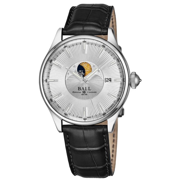 Ball Trainmaster Moonphase Men's Watch NM3082D-LLFJ-SL