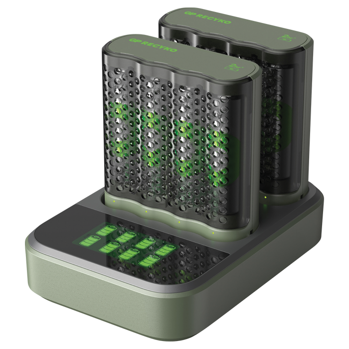 GP Recyko M452 Quick charger, with dock, NiMH, incl. 8x AA 2600 mAh (GPACSM452009) GP Recyko M452 Quick charger, with dock, NiMH, incl. 8x AA 2600 mAh (GPACSM452009)