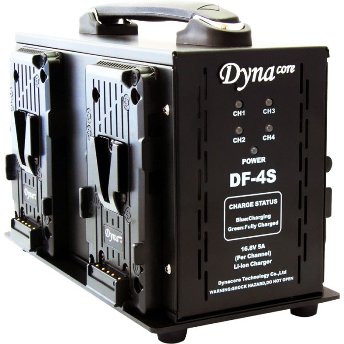 Dynacore DF-4S V-Mount Battery Fast Charger 4-Channel