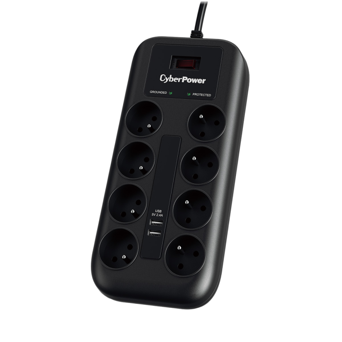 CyberPower Tracer III (P0820SUF0-FR) 1.8m, 8 ligzdas CyberPower Tracer III (P0820SUF0-FR) 1.8m, 8 ligzdas