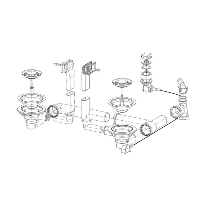 Franke Ventilis 3½" ar Sietiņgrozu Regulējams no Virsmas (112.0006.263)