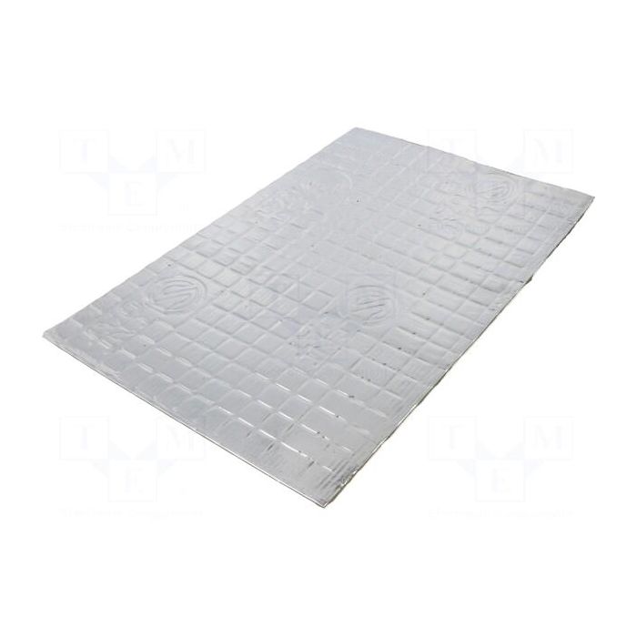Silent Coat Damping mat, aluminium foil/butyl rubber/ 375x250x1.8mm (SC-M1.8G-4.69) Skaņas Izolācija