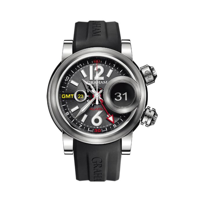 Graham Swordfish Grillo Alarm GMT Men's Watch 2SWGS.B23A