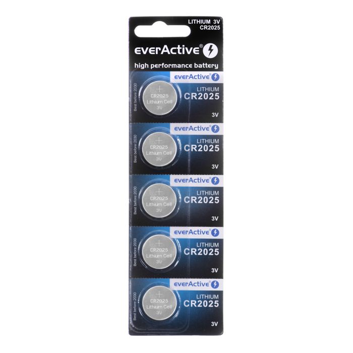 everActive CR2025 5-pcs. Lithium Battery Mini
