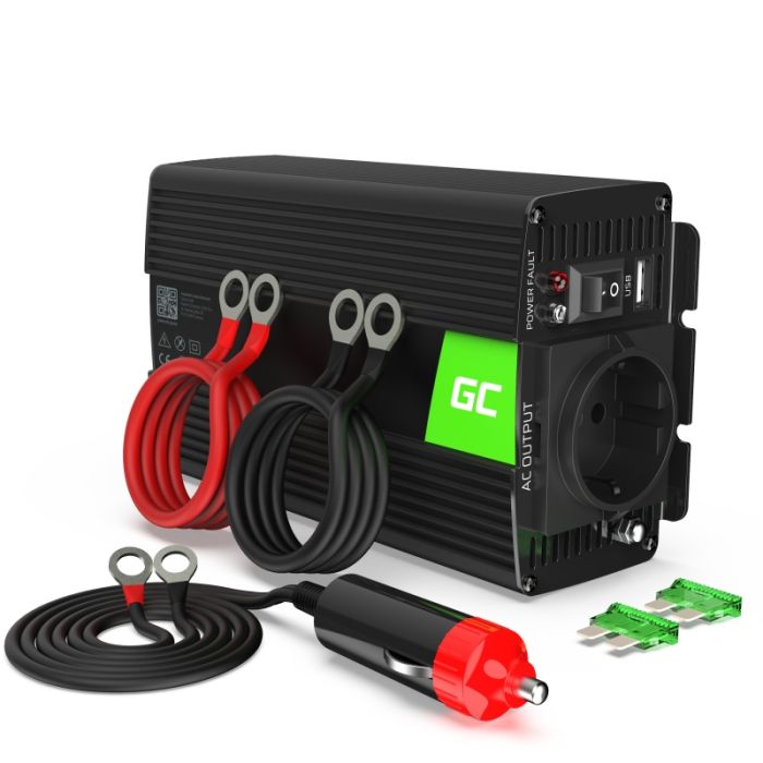 Green Cell Car Power Inverter Converter 24V to 230V 300W/600W (INV02DE) Green Cell Car Power Inverter Converter 24V to 230V 300W/600W (INV02DE)