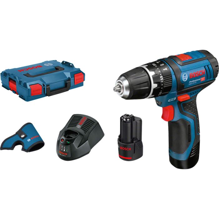 Bosch GSB 12V-15, 2x2.0Ah L-boxx (06019B6906)