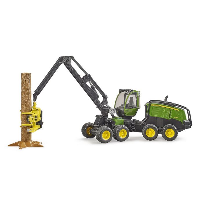 Bruder John Deere 1270G harvester with one tree trunk (02135) Bruder John Deere 1270G harvester with one tree trunk (02135)