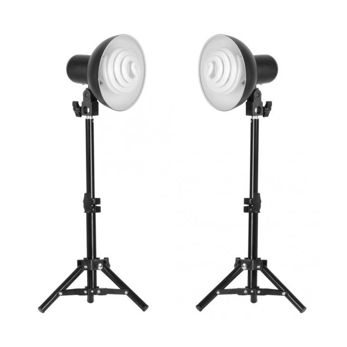 GlareOne Set of Continuous Light Lamp 2x35W (With Stand)