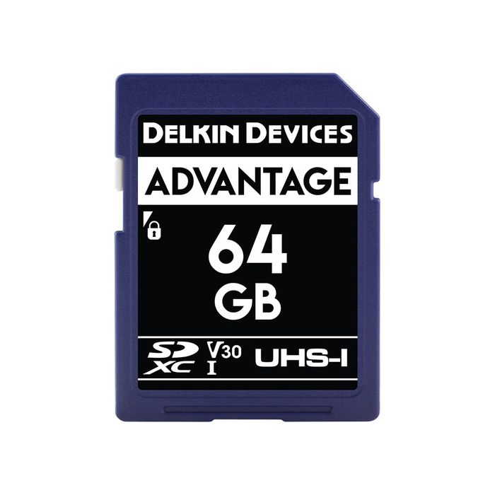 Delkin Advantage SDXC 64GB Class 10 U3 V30 90/90 MB/s (DDSDW63364GB)