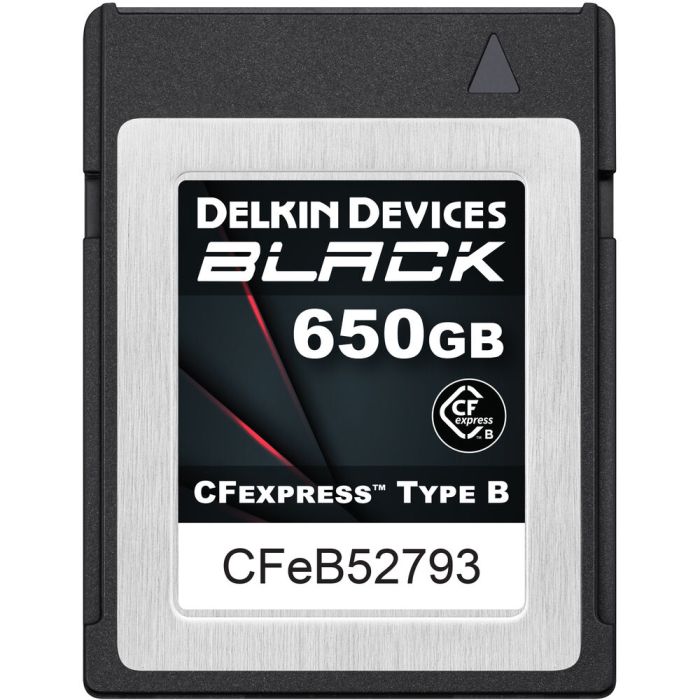 Delkin Devices 650GB BLACK CFexpress Type B 1725/1530 MB/s Memory Card (DCFXBBLK650) Delkin Devices 650GB BLACK CFexpress Type B 1725/1530 MB/s Memory Card (DCFXBBLK650)