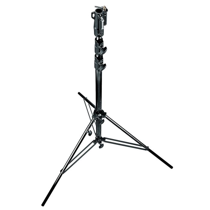 Manfrotto Black Steel Stand With Leveling Leg (126BSU) Manfrotto Black Steel Stand With Leveling Leg (126BSU)
