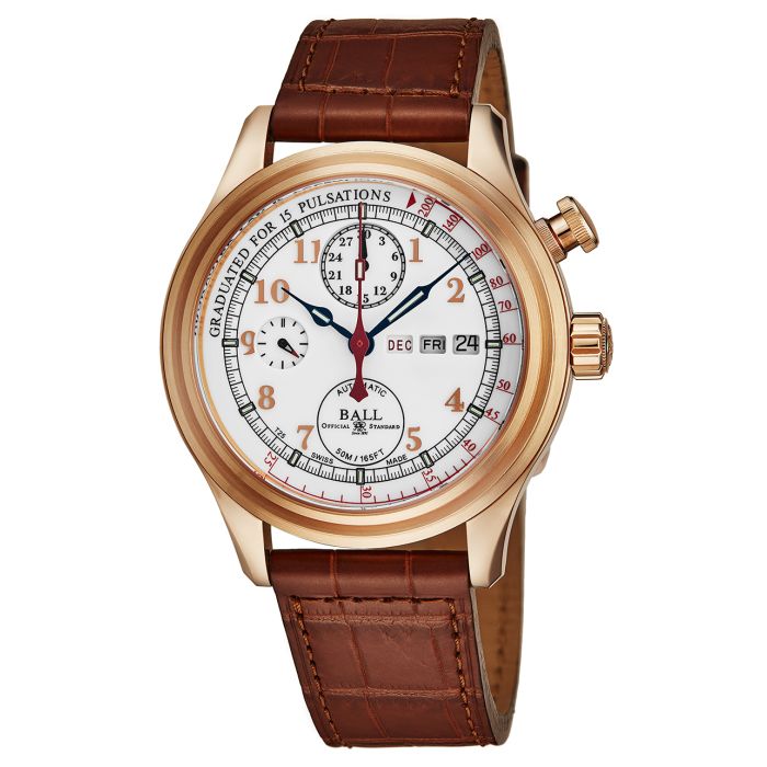 Ball Trainmaster Pulsemeter Chronograph Men's Watch CM1032D-PGL1JWH
