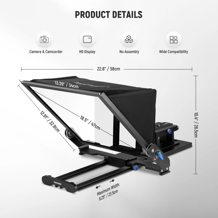 Neewer X17 II Aluminum Alloy Teleprompter