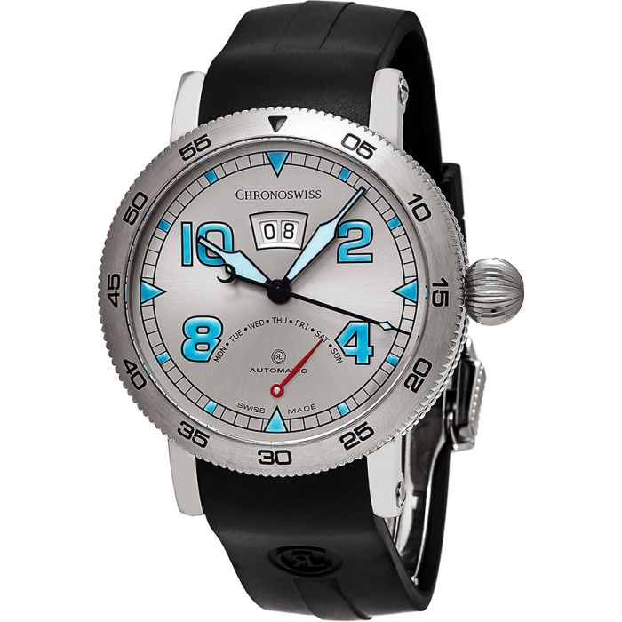 Chronoswiss Timemaster Retrograde Day  Men's Watch CH-8143-WH
