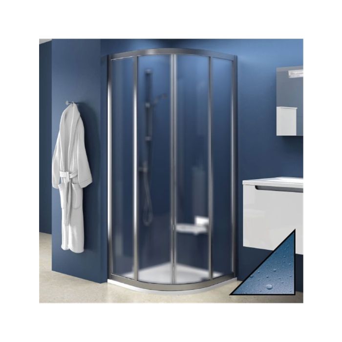 Ravak Shower Corner SKCP4-80 Satin + Polystyrene Pearl (3114OU0211)