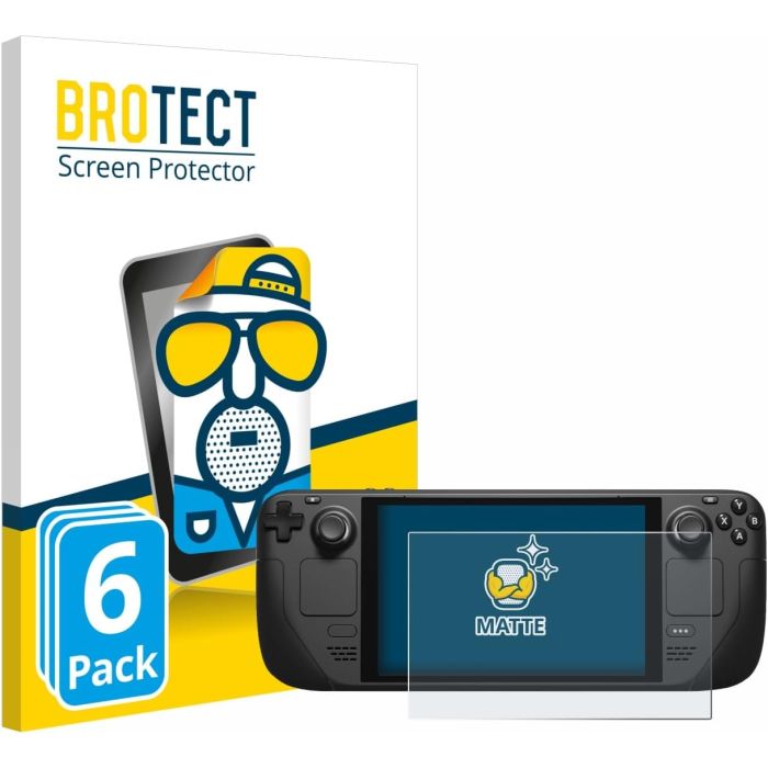 BROTECT Anti-Glare Matte Screen Protector film for Valve Steam Deck/OLED (Pack of 6) BROTECT Anti-Glare Matte Screen Protector film for Valve Steam Deck/OLED (Pack of 6)