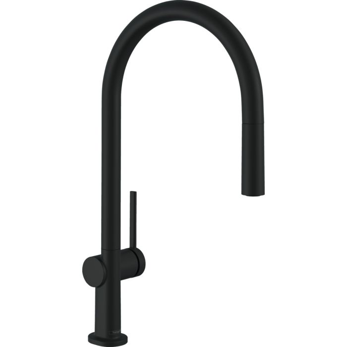 Hansgrohe Talis M54, 210 1jet Ar Izvelkamu Galu Melns Matēts (72802670)