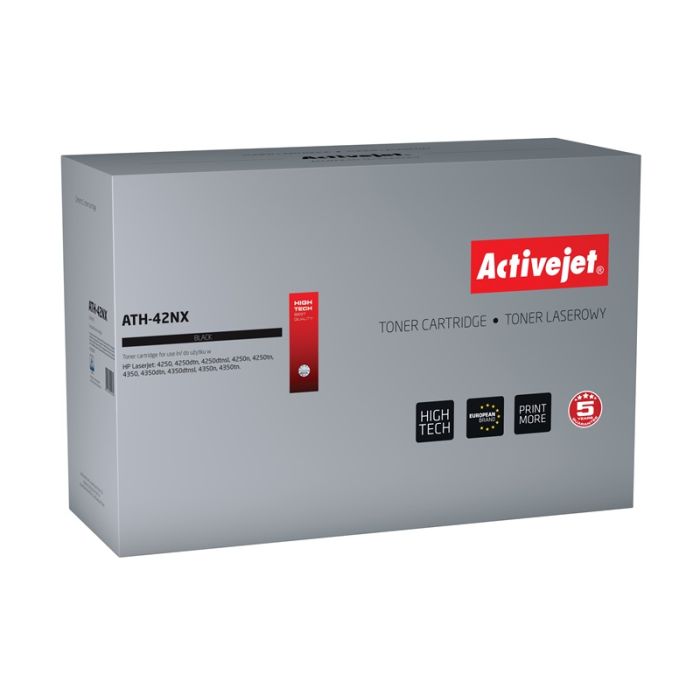 Activejet ATH-42NX toner for HP printer HP 42X Q5942X replacement Supreme 20000 pages black